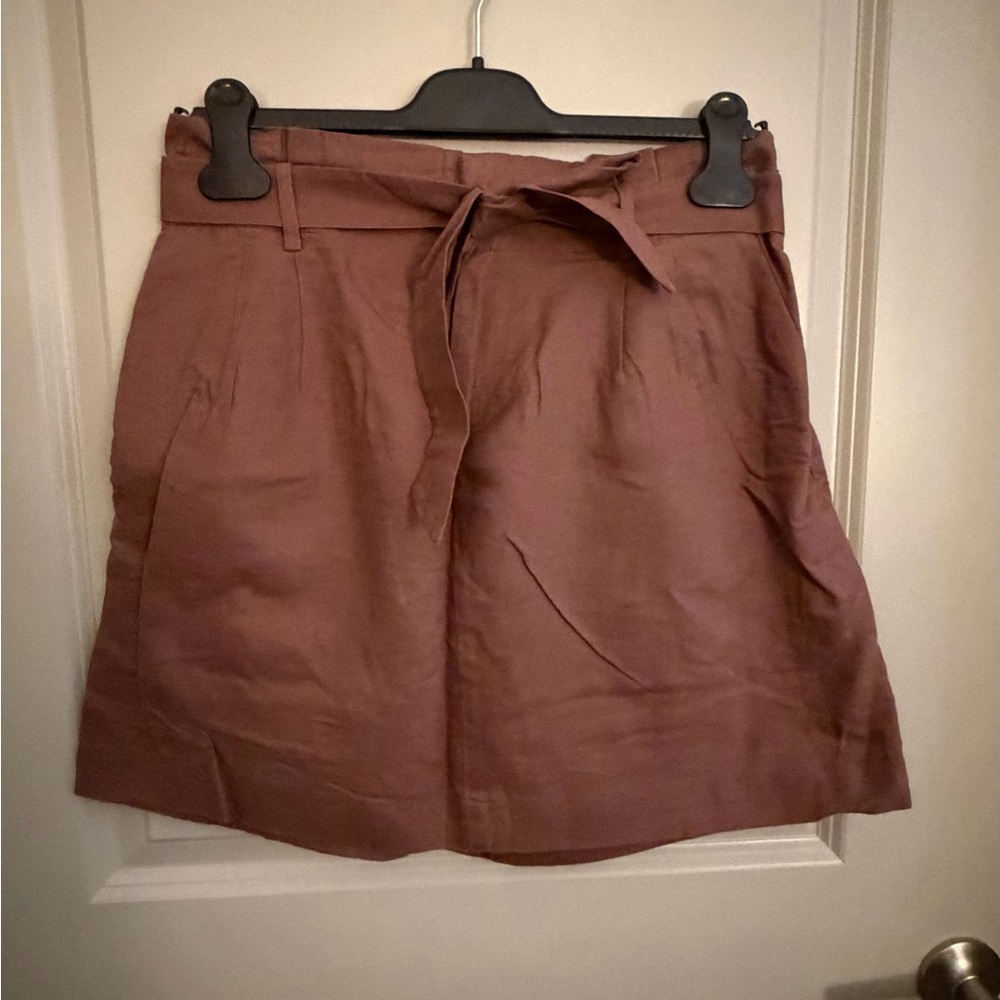 LOFT Tie-Waist Mauve Skirt | Size 8